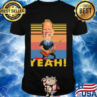 Heavy metal guitar art yeah vintage retro shirt