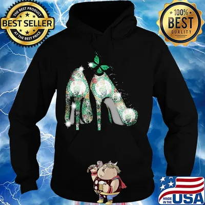 High heels butterfly boston celtics diamond s Hoodie