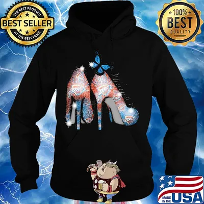 High heels butterfly oklahoma city thunder diamond s Hoodie