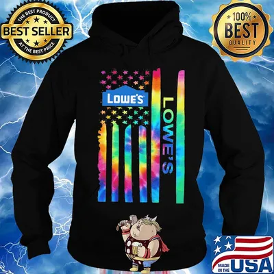 Hippie lowe's american flag independence day s Hoodie