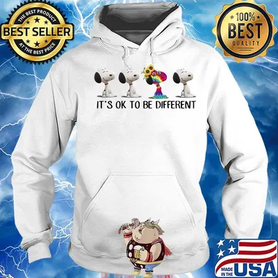 Hippie snoopy it's ok to be different sunflowers s Hoodie