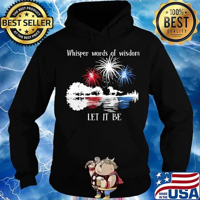 Horse whisper words of wisdom let it be firework independence day s Hoodie