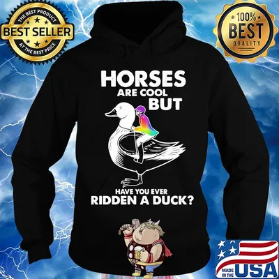 Horses are cool but have you ever ridden a duck s Hoodie