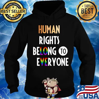 Human rights belong to everyone lgbt black lives matter s Hoodie