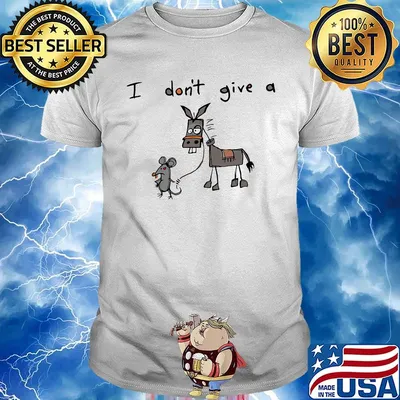 Humor I Don't Give A Rat's Graphic Shirt