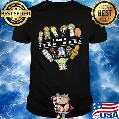 I am a star wars characters chibi heart shirt