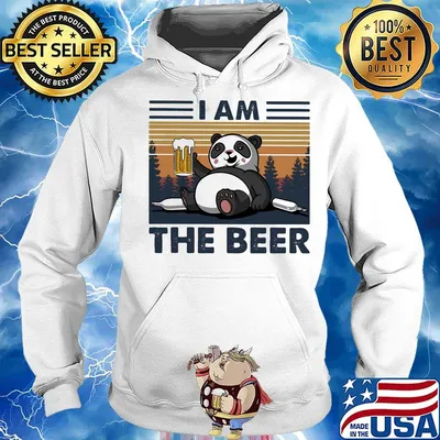 I Am The Beer Bear Vintage Retro Shirt Hoodie