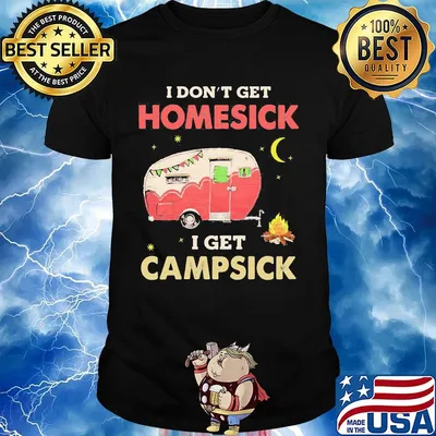 I Don't Get Homesick I Get Campsick Fire Moon Shirt