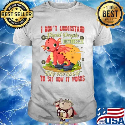 I Don't Understand Stupid People Take One Apart To See How It Works Fire Dragon Shirt