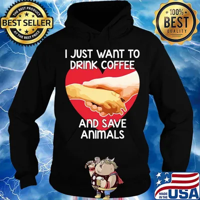 I Just Want To Drink coffee And Save Animals Veterinarian Shirt Hoodie