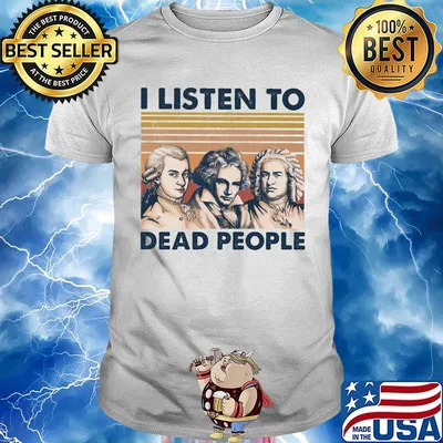 I Listen To Dead People Vintage Retro Shirtv