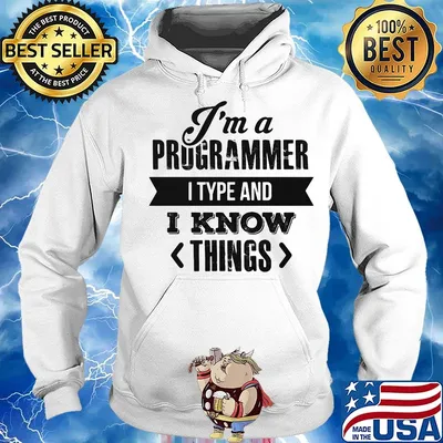I'm a programmer I type and I know things s Hoodie