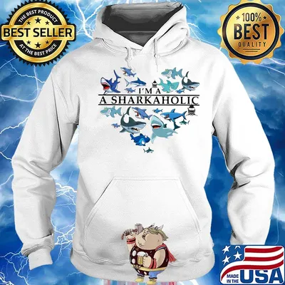 I'm a shark aholic heart s Hoodie