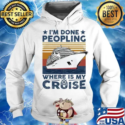 I'm done peopling where is my cruise vintage retro s Hoodie