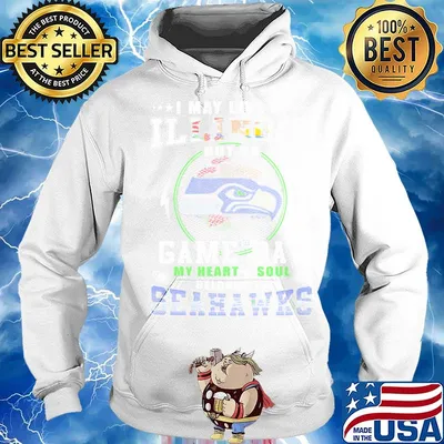 I may live in illinois but on game day my heart and soul belongs to seahawks s Hoodie