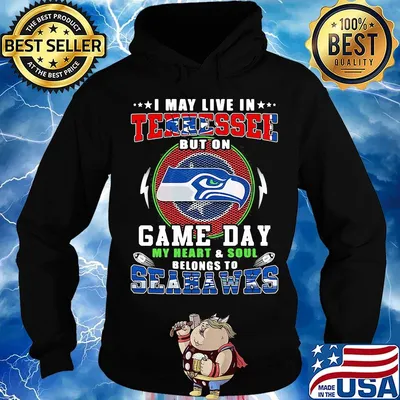 I may live in tennessee but on game day my heart and soul belongs to seahawks s Hoodie