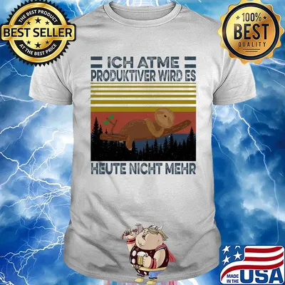 Ich atme produktiver wird es heute nicht mehr vintage shirt