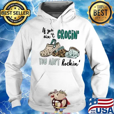 If you ain't crocin you ain't rockin leopard s Hoodie