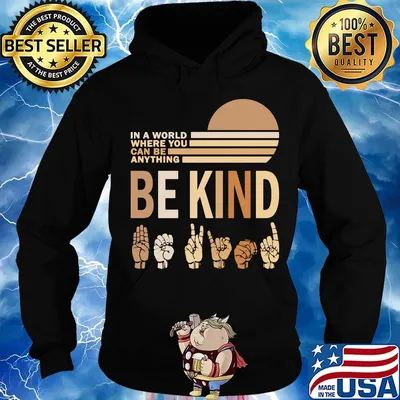 In a world where you can be anything be kind black lives matter vintage s Hoodie
