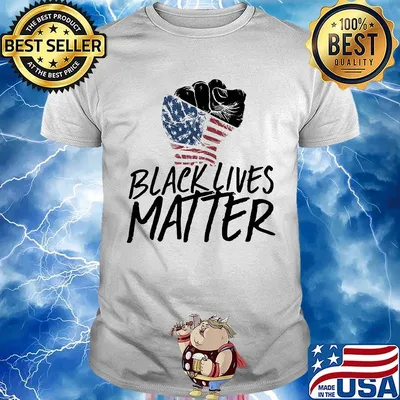 Independence day black lives matter while shirt