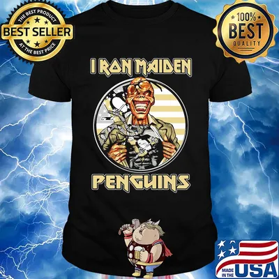 Iron maiden pittsburgh penguins american flag independence day shirt