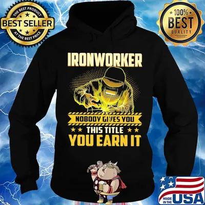 Ironworker nobody gives you this title you earn it stars s Hoodie