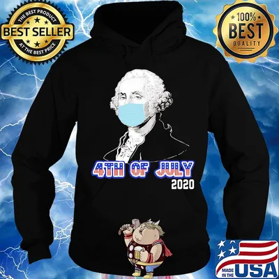 Isaac newton mask 4th of july 2020 american flag independence day s Hoodie