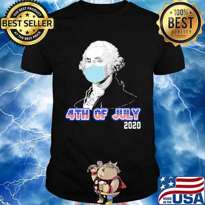 Isaac newton mask 4th of july 2020 american flag independence day shirt