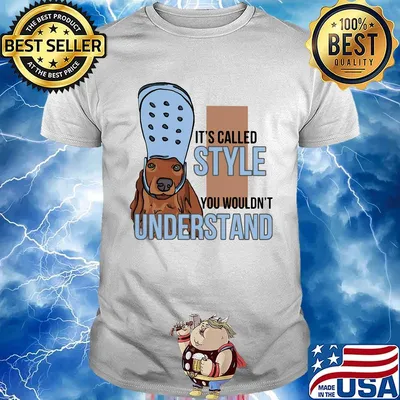 It's called style you wouldn't understand dachshund croc shirt