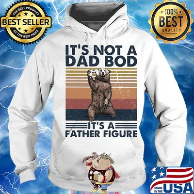 It's not a dad bod it's a father figure bear game vintage s Hoodie