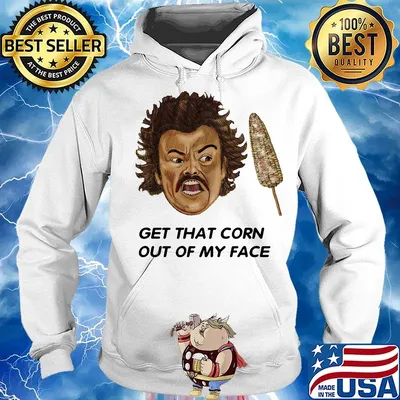 Jack black lucha libre nacho get that corn out of my face s Hoodie