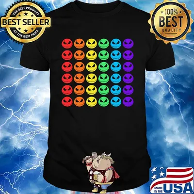 Jack skellington lgbt flag rainbow shirt