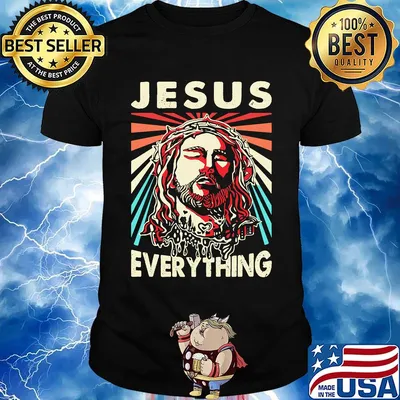 Jesus everything vintage retro shirt