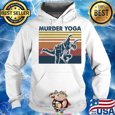Jiu jitsu murder yoga vintage s Hoodie