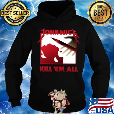 John wick kill em all blood s Hoodie