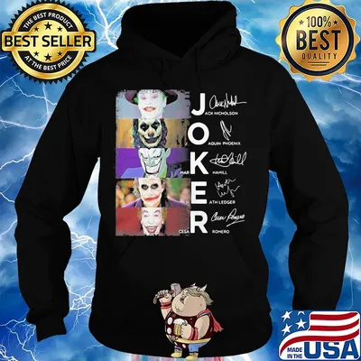 Joker jack nicholson joaquin phoenix mark hamill heath ledger cesar romero signatures s Hoodie