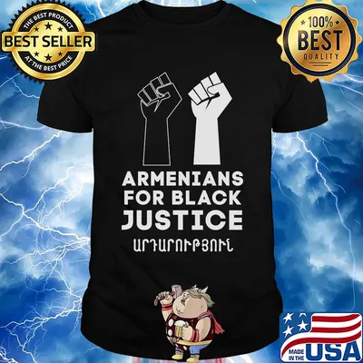 Juneteenth armenians for black justice shirt