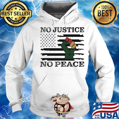 Juneteenth no justice no peace american flag independence day s Hoodie
