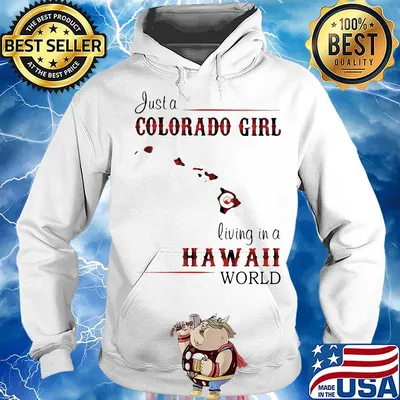 Just a colorado girl living in a hawaii world s Hoodie