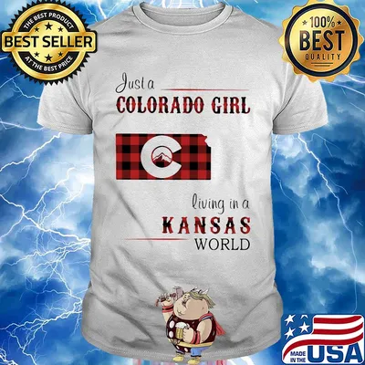 Just a colorado girl living in a kansas world map shirt