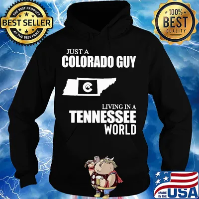 Just a colorado guy living in a tennessee world map s Hoodie