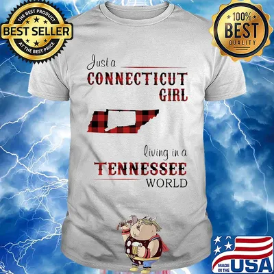 Just a connecticut girl living in a tennessee world map shirt