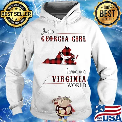 just a georgia girl living in a virginia world s Hoodie