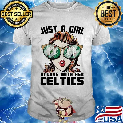 Just a girl in love with her boston celtics shirt