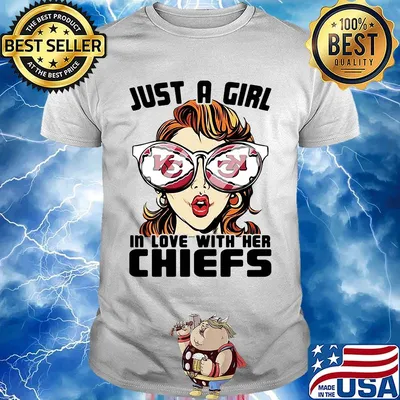 Just a girl in love with her kansas city chiefs shirt
