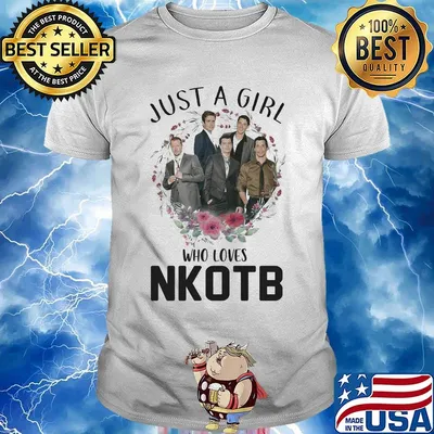 Just a girl who loves nkotb flowers shirt