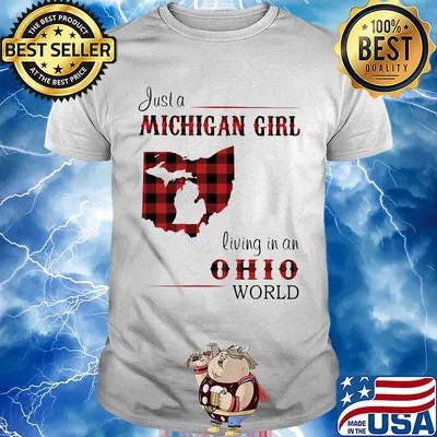 Just a michigan girl living in an ohio world map shirt