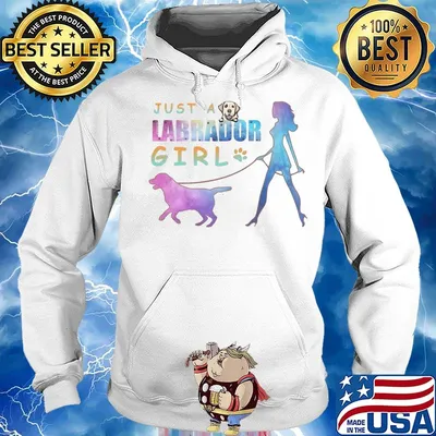 Just a paw labrador girl s Hoodie