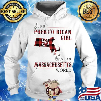 Just a puerto rican girl living in a massachusetts world map s Hoodie
