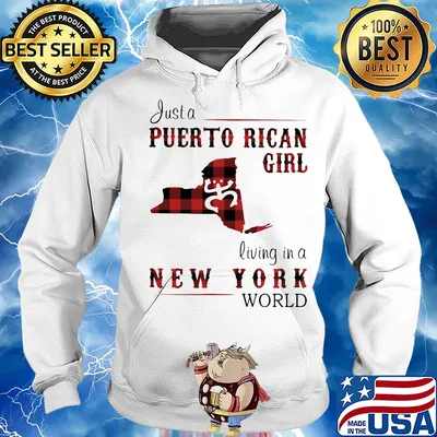 Just a puerto rican girl living in a new york world s Hoodie